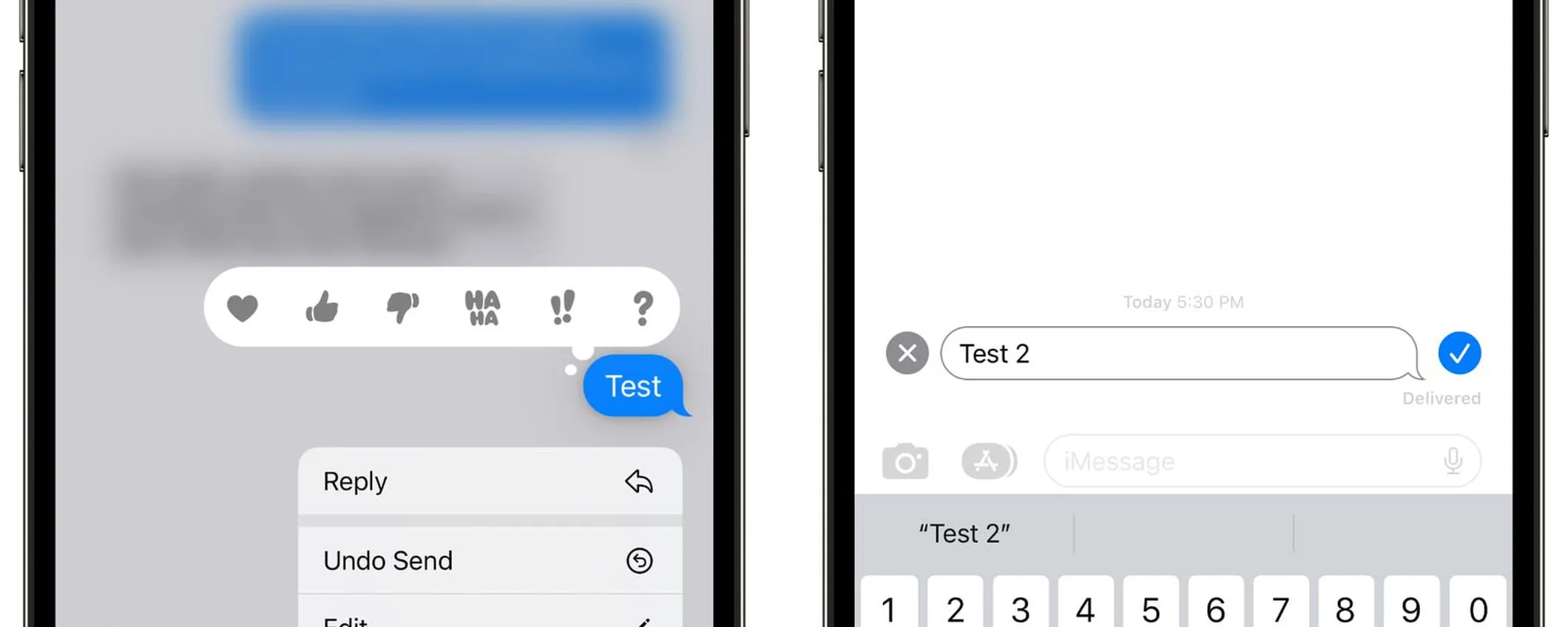 iOS 16: modificare o annullare l'invio di un messaggio