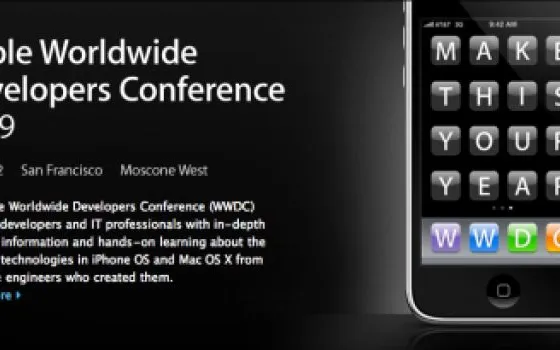 Apple annuncia le date della WWDC 2009