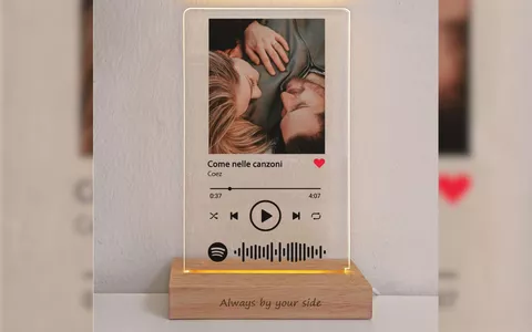 Lampada personalizzata Spotify, il regalo perfetto a MENO DI 30€