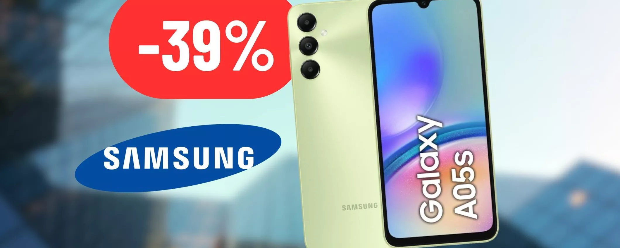 Samsung Galaxy A05s: OFFERTISSIMA AMAZON, maxi sconto del 39% attivo