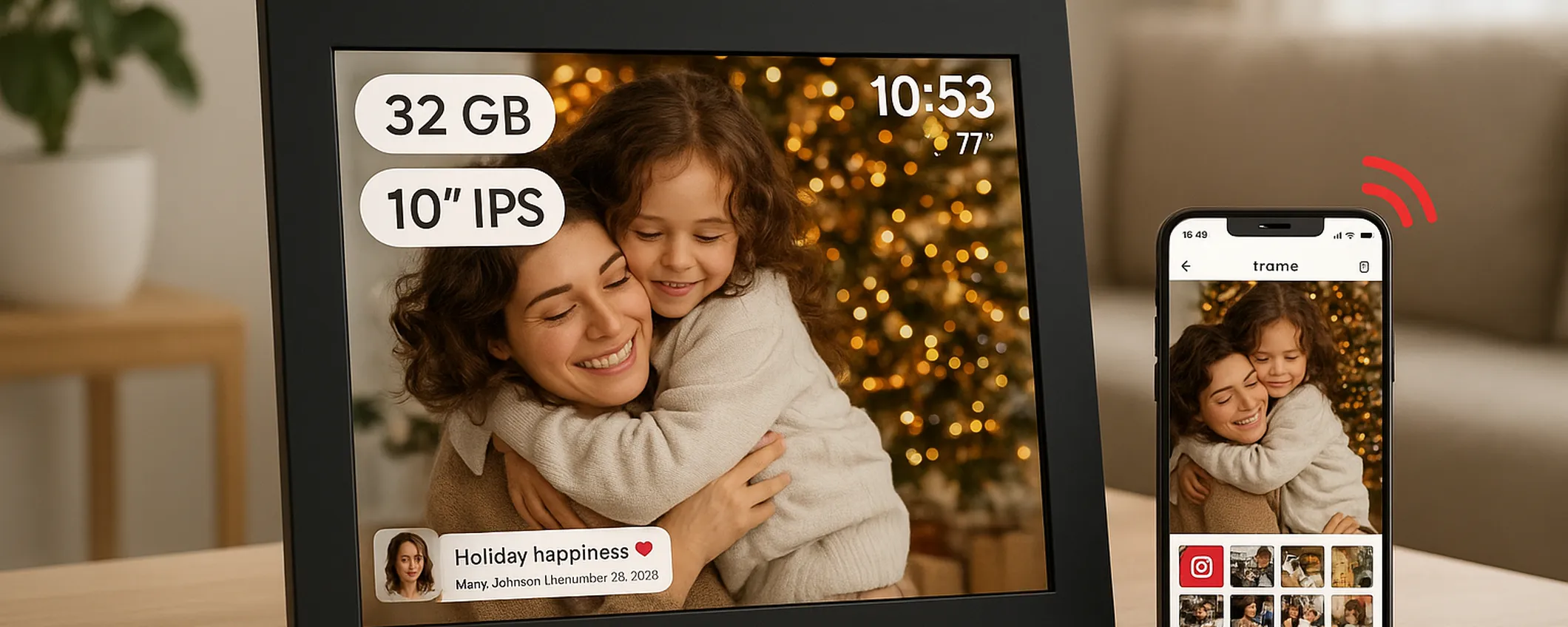 Cornice digitale Akimart ZN DP1002 in offerta: ricordi sempre a portata di mano