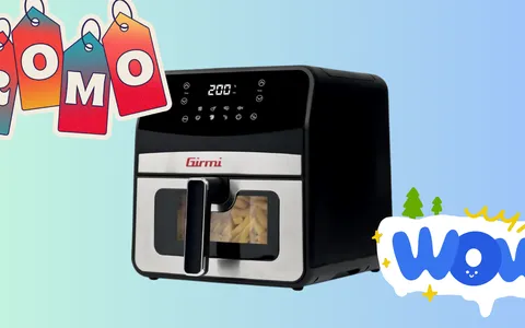 Friggitrice ad aria con finestra Girmi: con il codice promo eBay la paghi pochissimo