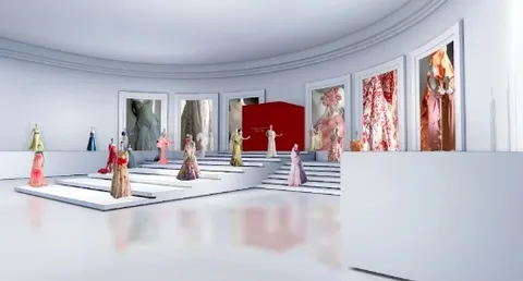 Valentino, la sfilata di moda va in 3D
