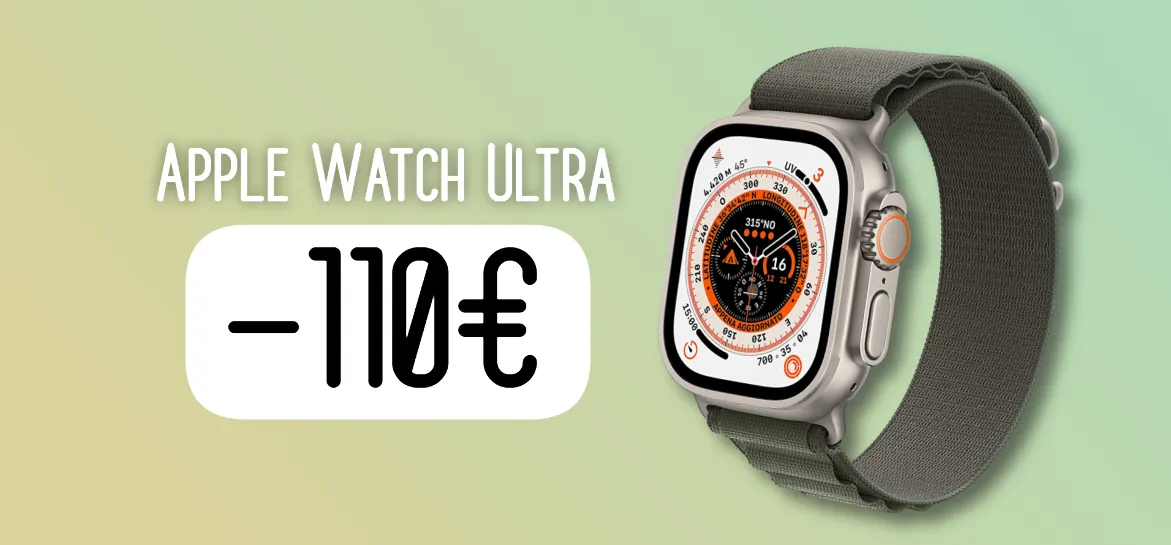 Apple Watch Ultra SCONTATO di 110 su Amazon Melablog