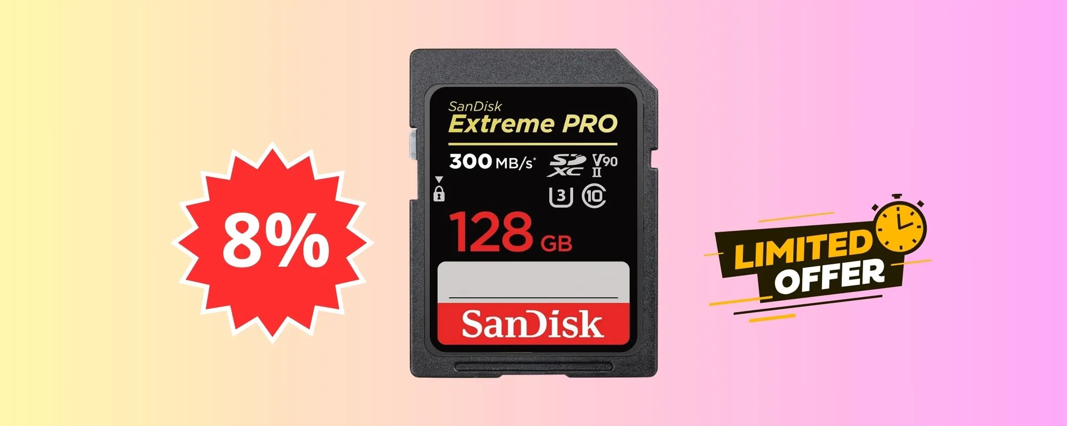 SanDisk V90 128GB: velocità MASSIMA oggi in SCONTO - Webnews