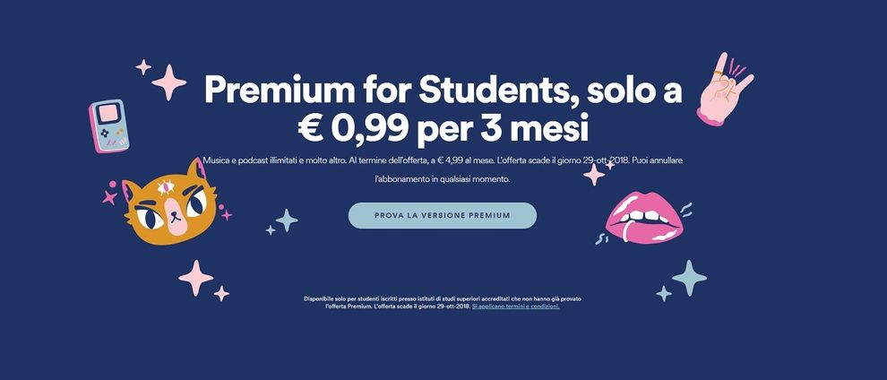 spotify premium studenti