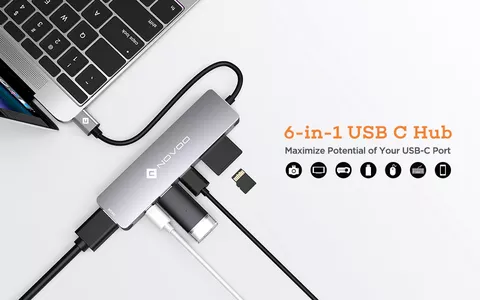 Hub USB C 6-in-1 a META' PREZZO: oggi è tuo a soli 17 EURO
