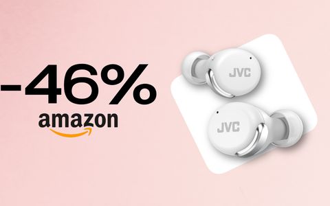 Auricolari wireless JVC impermeabili e con super autonomia: SCONTO WOW del 46%!