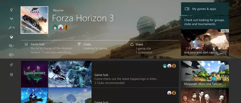 Xbox One, Creators Update Preview disponibile