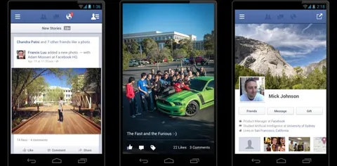 Facebook per Android 2.0, velocità doppia