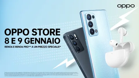 OPPO, la serie Reno6 in offerta per due giorni sull'OPPO Store