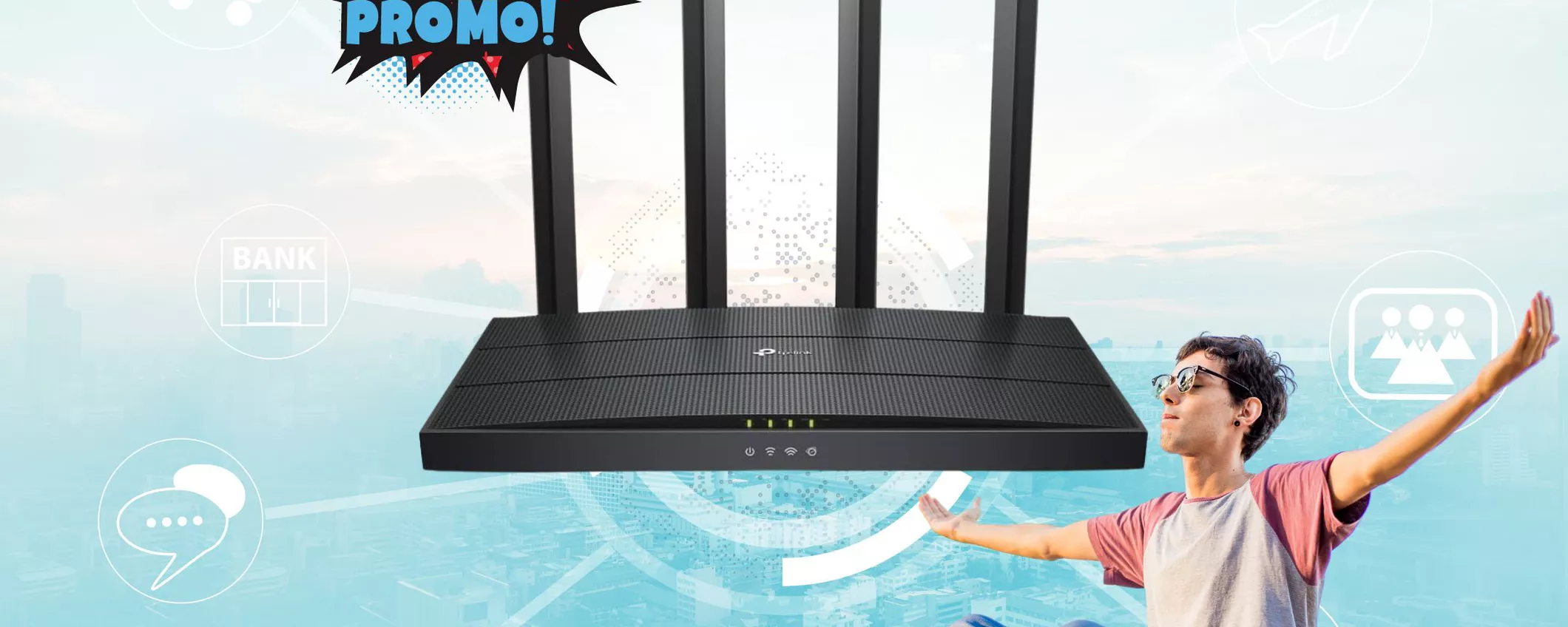 Connessione a casa TOP con questo router TP-Link