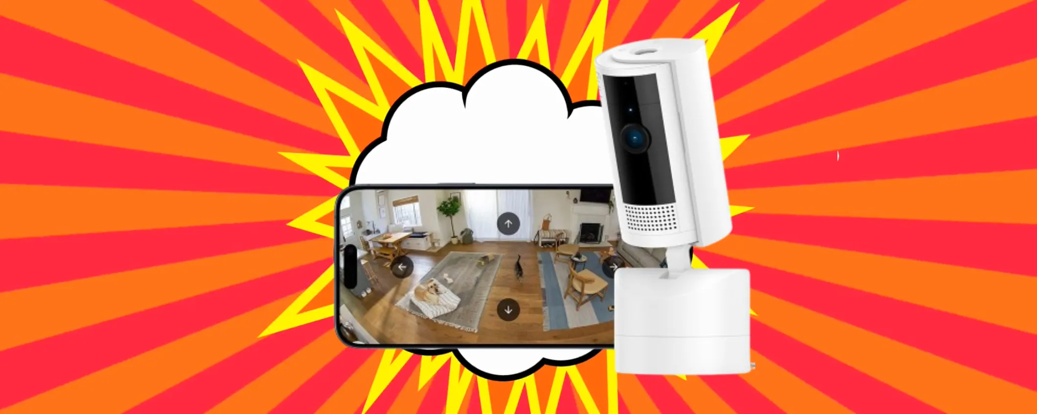 Sicurezza domestica a 360°: Videocamera interna inclinabile Ring a metà prezzo