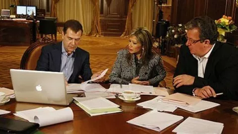 Il presidente russo Medvedev usa Mac