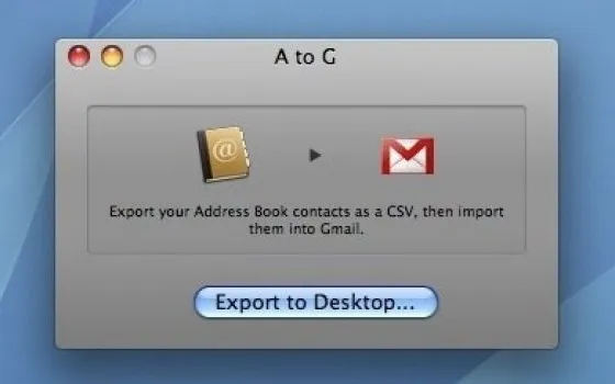 A to G: esportare la Rubrica Indirizzi su Gmail
