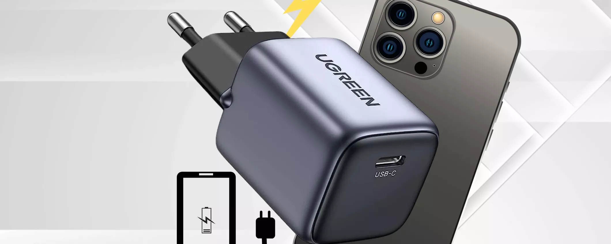 Caricatore USB C Mini: compatto e VELOCE da portare in valigia!