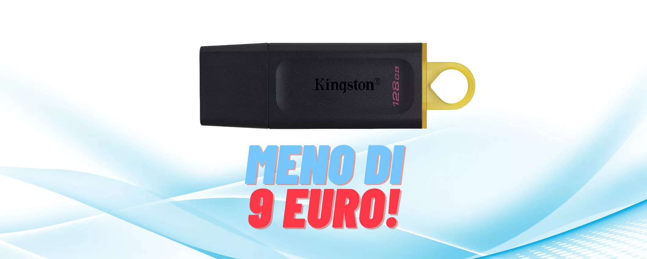 Kingston DataTraveler da 128GB in REGALO a meno di 9€ (-59%)