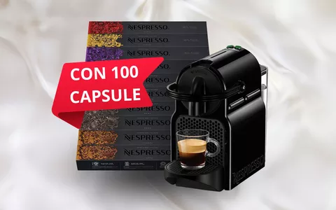 E' TORNATA: Nespresso Inissia + 100 capsule incluse SOLO 99€! Offerta della domenica, afferrala!