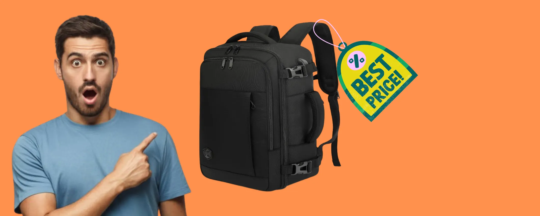 Zaino Bagaglio a mano: lo paghi quasi la metà (22€) grazie alle Offerte di Primavera