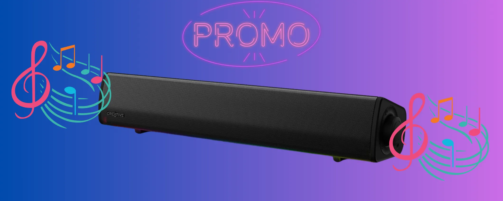 Soundbar compatta da gaming CREATIVE a meno di 40€: lo sconto Amazon è folle