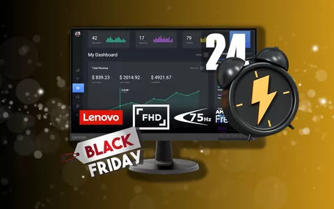 Monitor Lenovo FULL HD a prezzo irripetibile per il Black Friday!