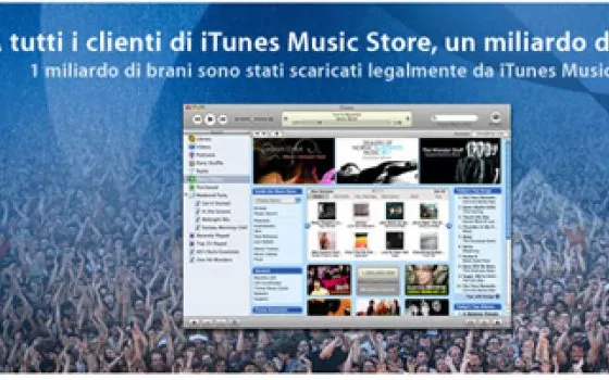 Musica digitale: venduto il miliardesimo brano su Apple iTunes