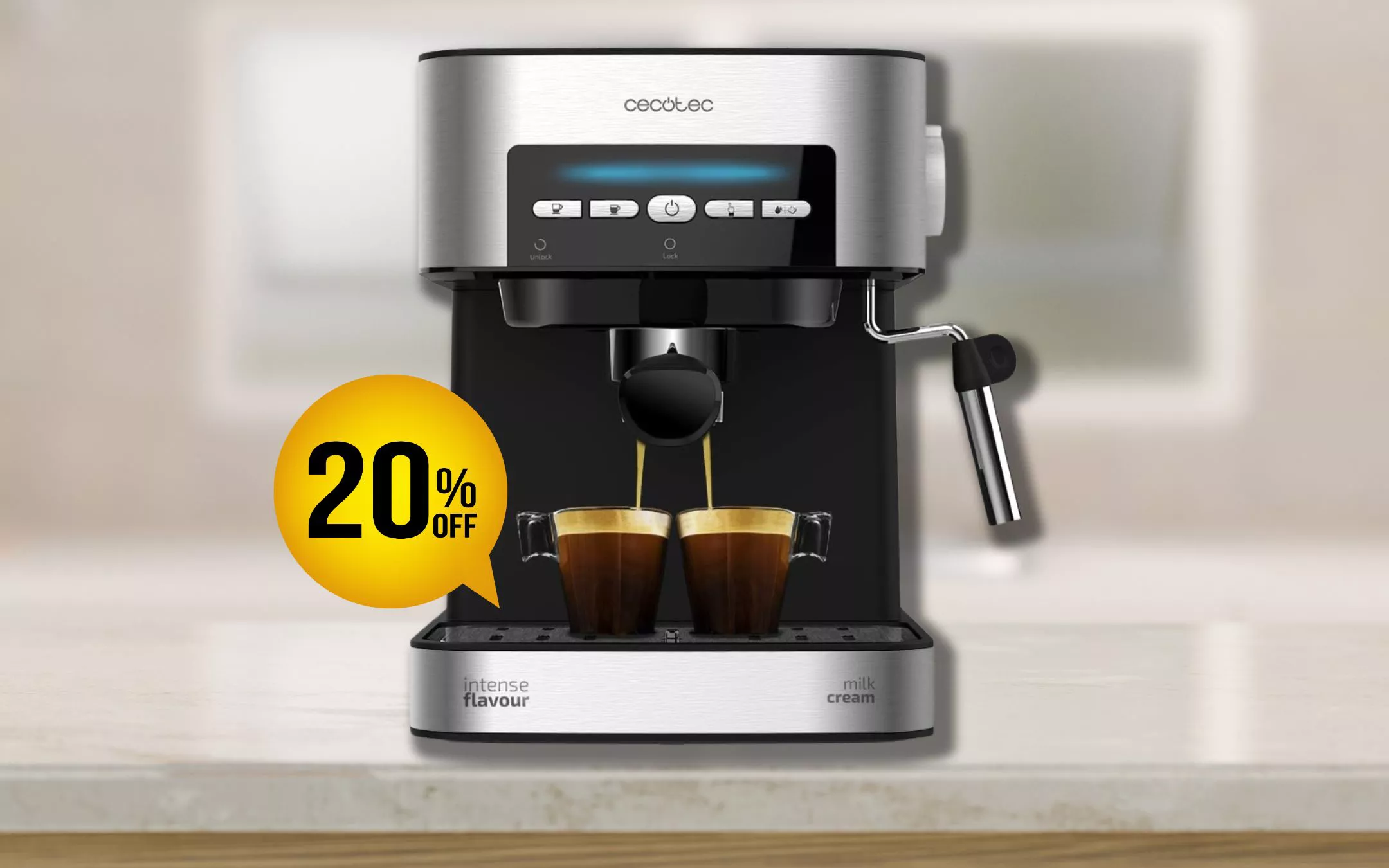 Cecotec - Express Coffee Machine Cecotec Power Espresso 20 Matic