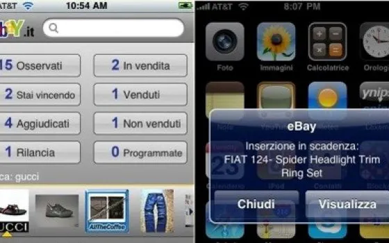 Anche eBay Sempre diventa Push