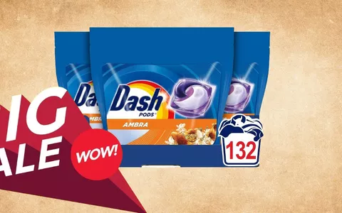 Fai SCORTA di Detersivo per lavatrice Dash: 132 capsule a SOLI 34 EURO (-41%)