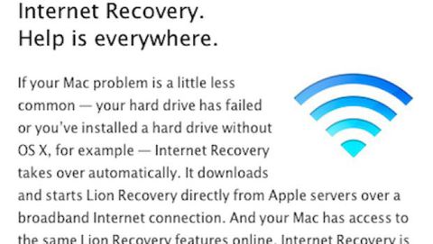 Lion Internet Recovery arriva anche sugli iMac