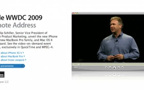 WWDC 2009: Disponibile il video del keynote