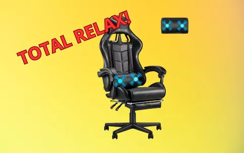 OFFERTA A TEMPO: Sedia gaming massaggiante, gioca e rilassati!
