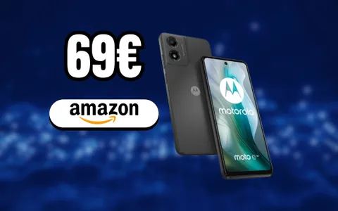Su Amazon c'è uno smartphone Motorola (E14) a 69€, promo choc