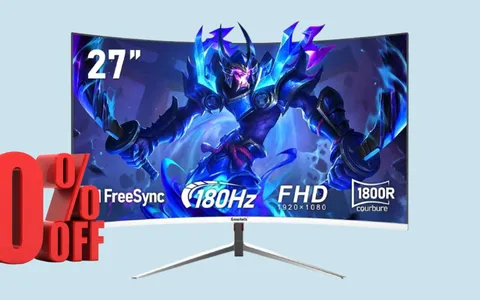 PREZZO SHOCK: Monitor curvo da gaming a soli 137€ con uno sconto folle del 40%!