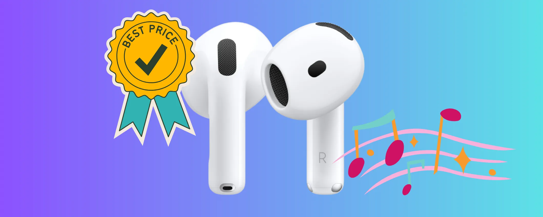 Apple AirPods 4 con audio spaziale personalizzato a prezzo stracciato