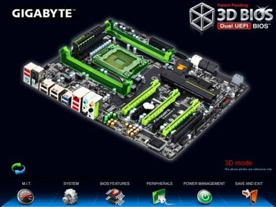 Gigabyte: BIOS 3D per le schede madri Intel X79