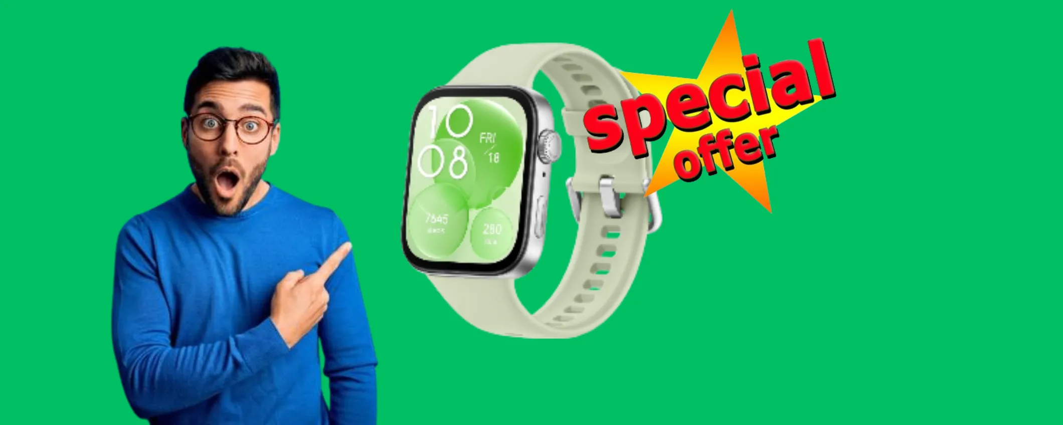 Festa delle Offerte di Primavera: HUAWEI Watch Fit 3 in sottocosto su Amazon