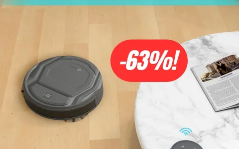 Robot aspirapolvere con sensore 6D, sottilissimo e 2200Pa (-63%)