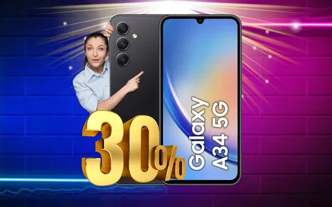 Samsung Galaxy A34: CROLLA DI OLTRE 100€ il suo prezzo su Amazon!