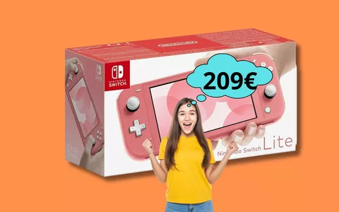 Nintendo Switch lite, prendila in questa fiabesca tinta corallo a soli 209 euro!