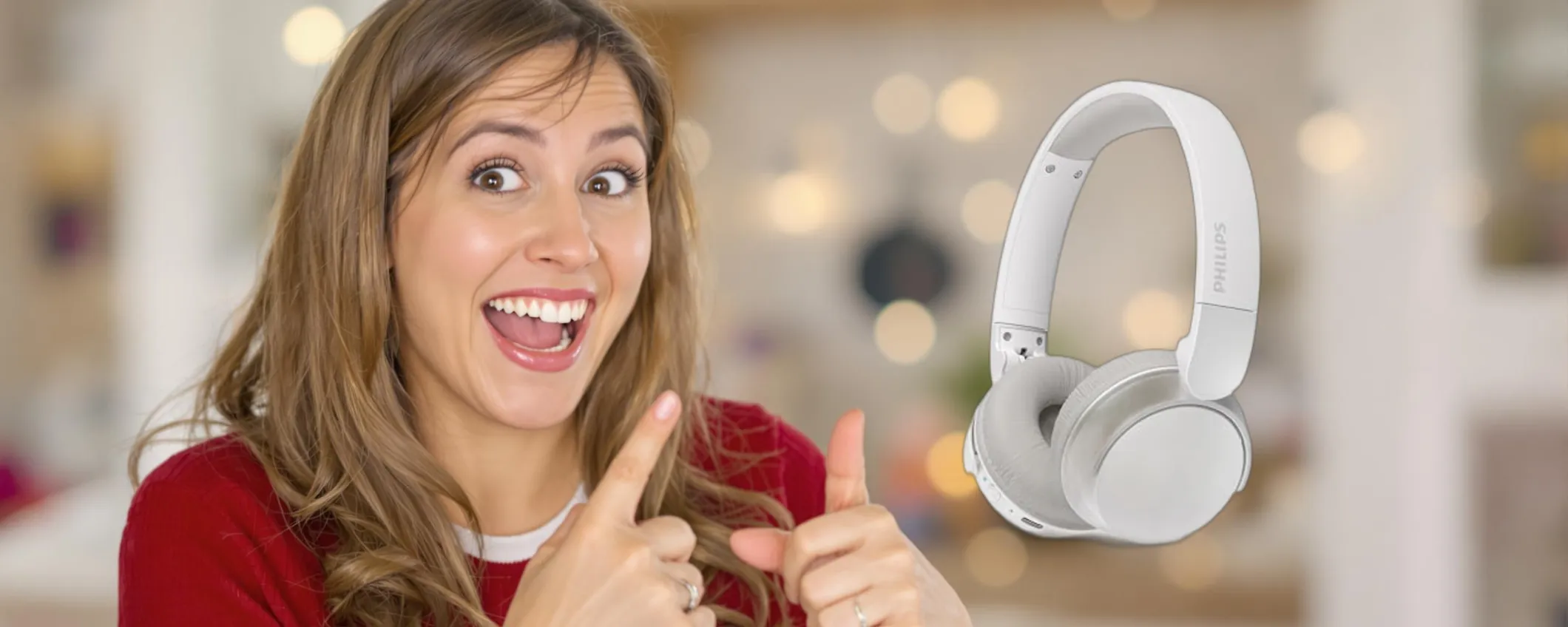 Philips TAH3209WH: cuffie wireless pratiche e convenienti