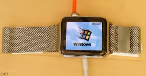 Windows 95 su Apple Watch, ecco il video