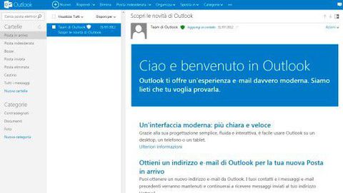 Outlook.com, le novità della nuova email Microsoft