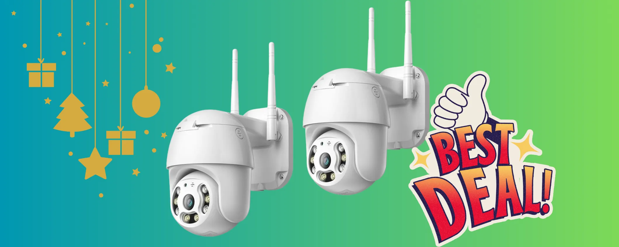 Set da 2 Telecemare da esterno in promo speciale con il coupon eBay