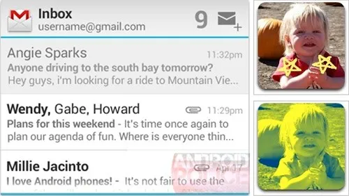 Android Ice Cream Sandwich, editor immagini e UI