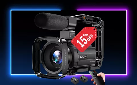 Registra i tuoi momenti speciali in 4K con la Videocamera: Risparmia il 15% su Amazon!