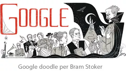 Bram Stoker, un doodle per il padre di Dracula