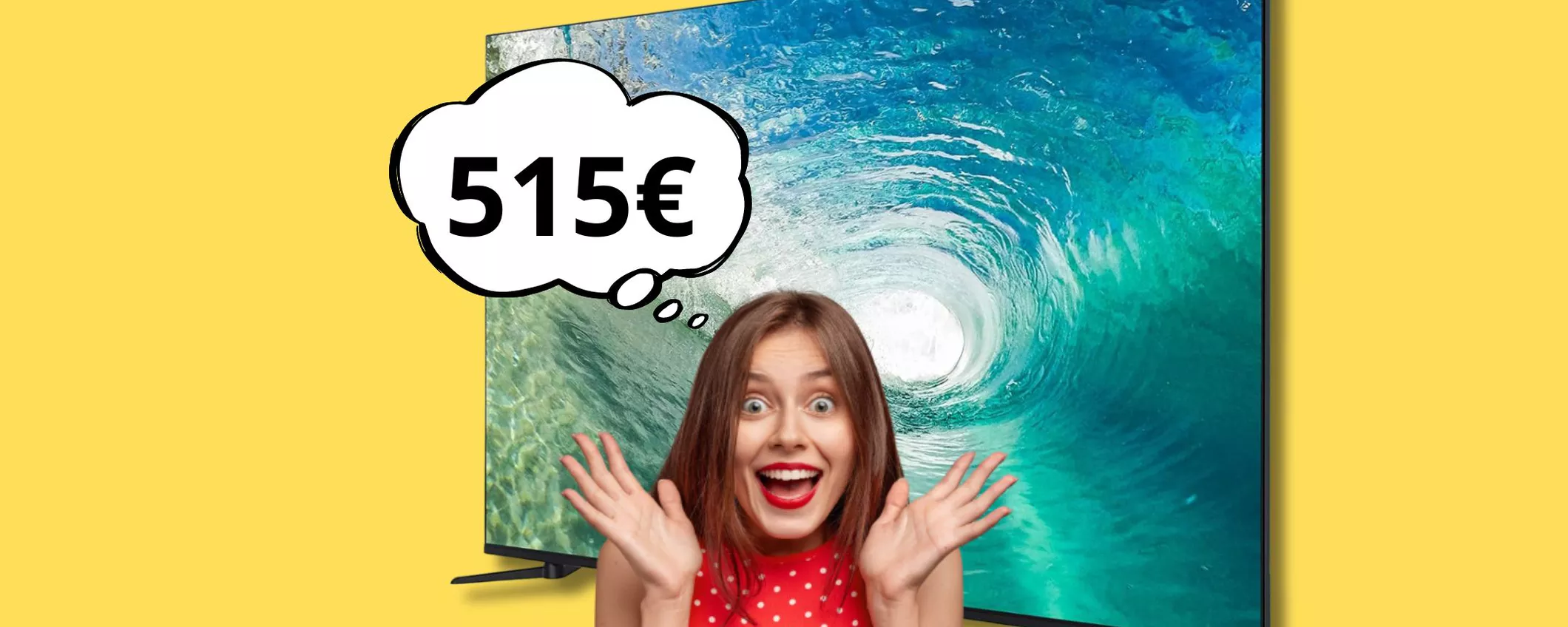 Con soli 515 euro porti a casa una Smart tv da 65