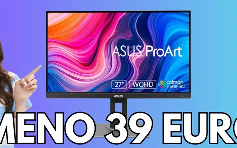 Asus Proart Display 27 pollici, crolla il prezzo del monitor per professionisti coi colori più reali di sempre!