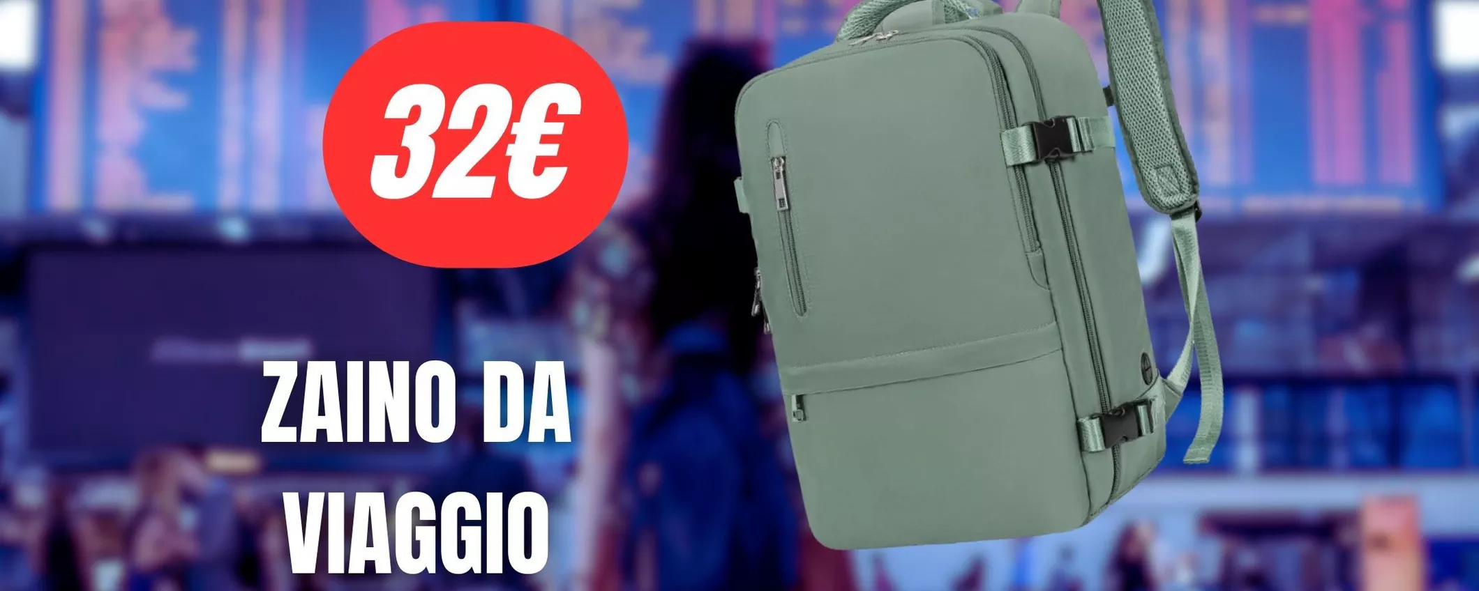 Bagaglio a mano GRATIS con questo Zaino da viaggio ad un PREZZO REGALATO